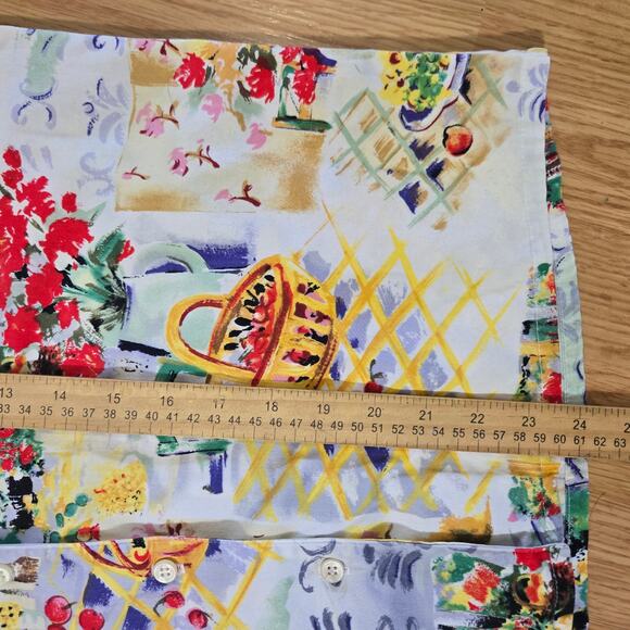 Bushwacker Women Vintage Cottage Floral 2 Pc High Waist Short Set M Made in USA - Picture 12 of 15